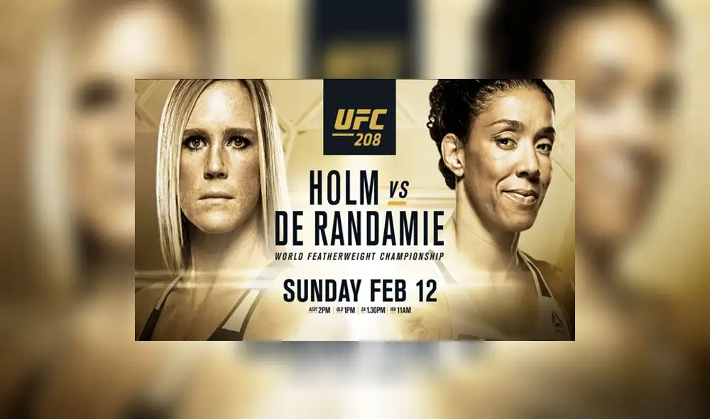 UFC 208 VER EN VIVO ONLINE TV: Holly Holm vs. De Randamie - Anderson Silva vs. Derek Brunson | HOY | Peleas en directo