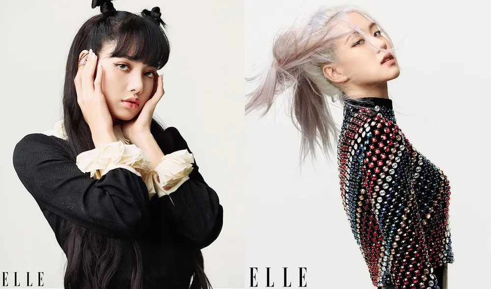 Lisa y Rosé de BLACKPINK en revista estadounidense. Créditos ELLE US.
