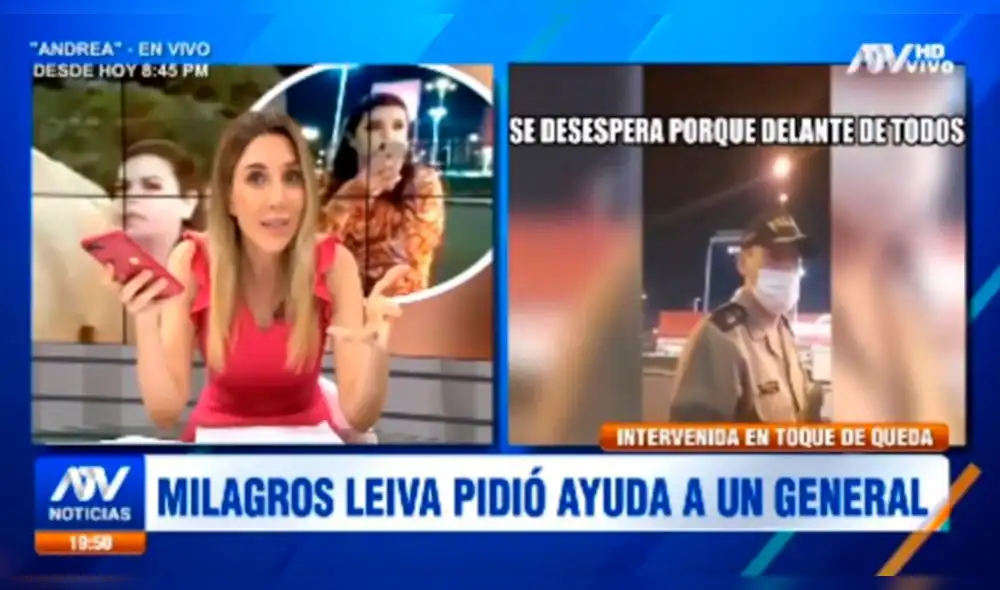 Juliana Oxenford y sus duras palabras contra Milagros Leiva tras ser intervenida durante toque de queda. Foto: Captura
