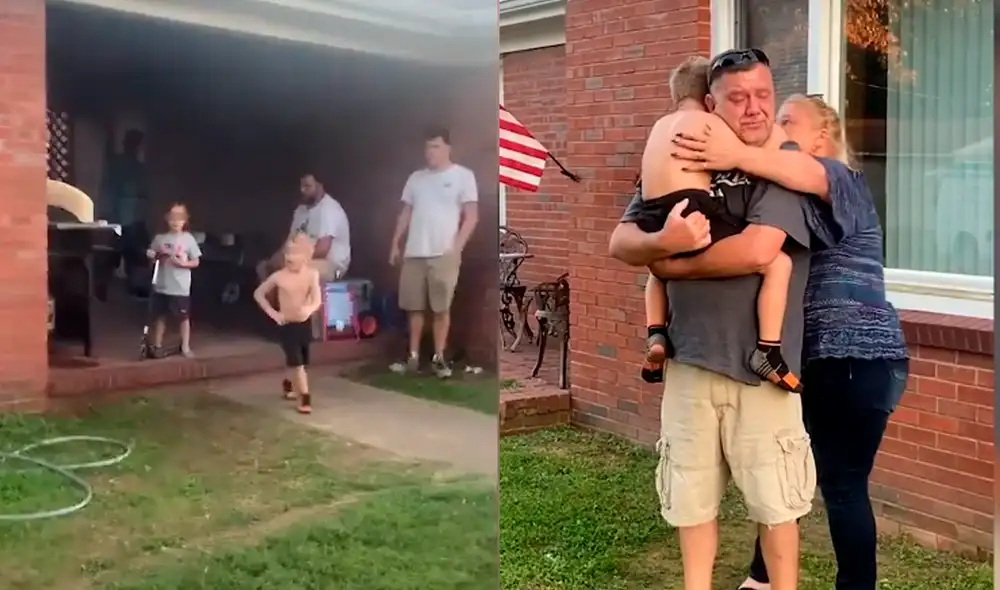 El pequeño pasó unos días al lado de su abuelo tras su reencuentro. Foto: Videlo / YouTube