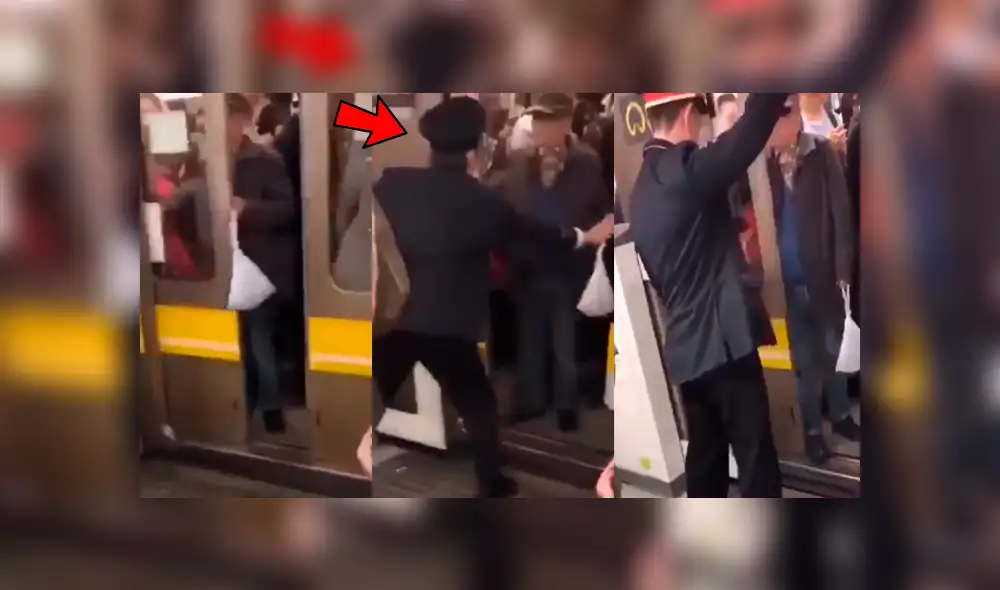Facebook: Anciano 'trol' enfurece a seguridad de subterráneo y sucede algo inesperado [VIDEO]
