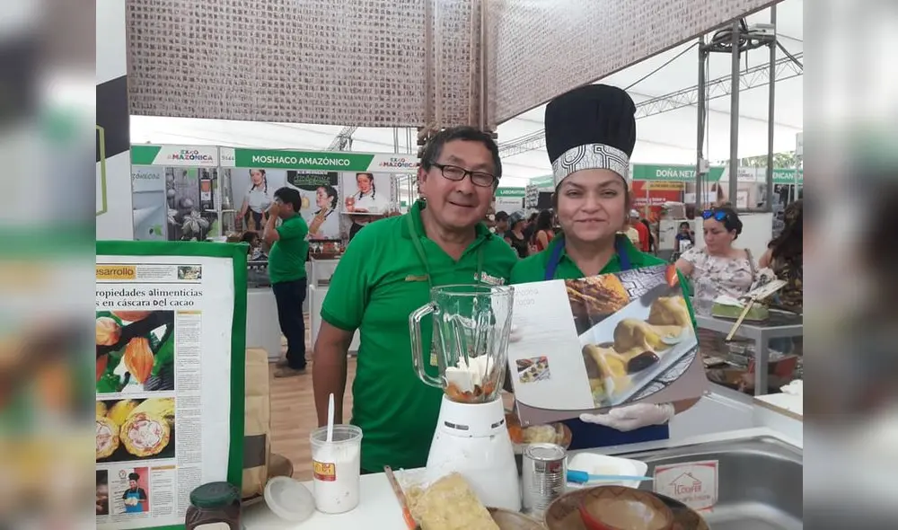 El stand de la región Amazonas, presentó la papa a la huancaína con cacao. El stand de la región Amazonas, presentó la papa a la huancaína con cacao.