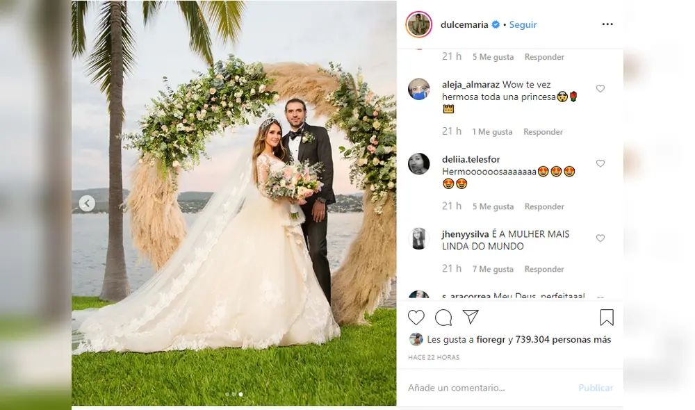 Dulce María revela fotos inéditas de su boda con Paco Álvarez 