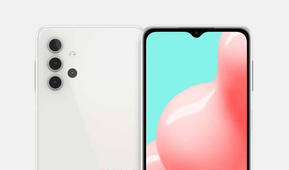 Diseño filtrado del próximo Samsung Galaxy A32 5G. Foto: OnLeaks