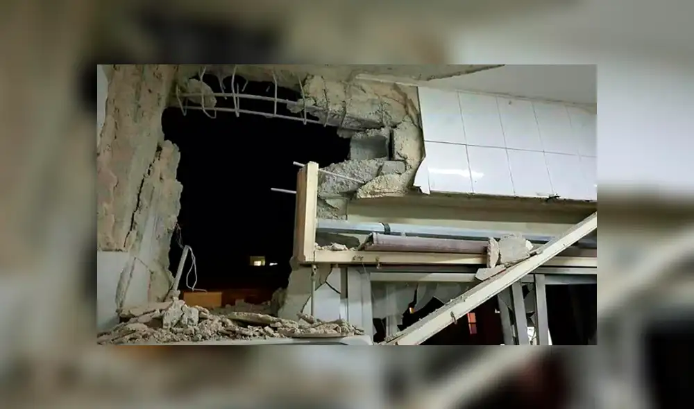 Daños causados en una casa de Qudsaya, suburbio al oeste de Damasco, por un supesto ataque aéreo israelí, en una imagen divulgada el 20 de noviembre de 2019 por la agencia oficial siria SANA