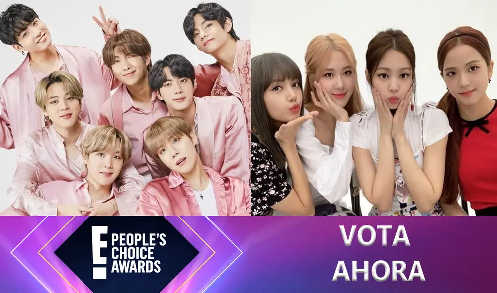 Desliza para ver más fotos de BLACKPINK, nominados a los People’s Choice Awards 2020. Foto: Composición Diario La República / E! / Big Hit / YG Ent.