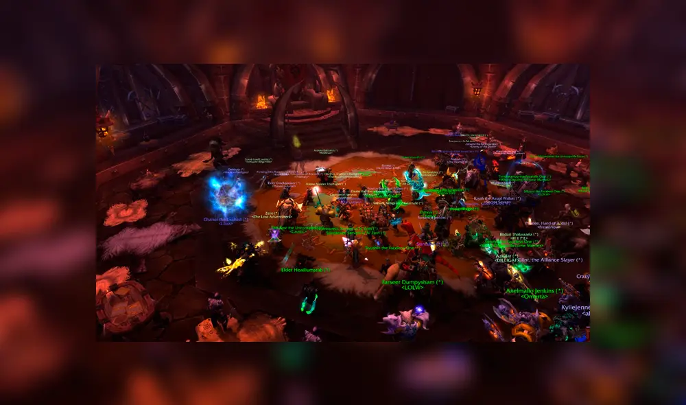 Jugadores de WoW en la Horda rinden homenaje a Reckful. Foto: World of Warcraft.