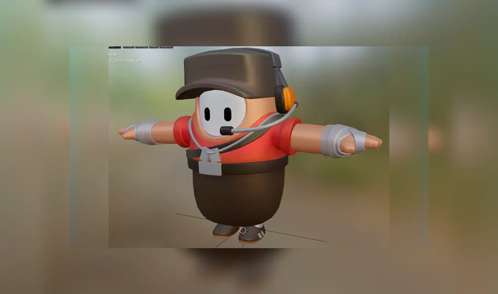 Scout es una skin legendaria de Fall Guys y es la primera colaboración del Battle Royale con otro videojuego. Foto: Fall Guys.