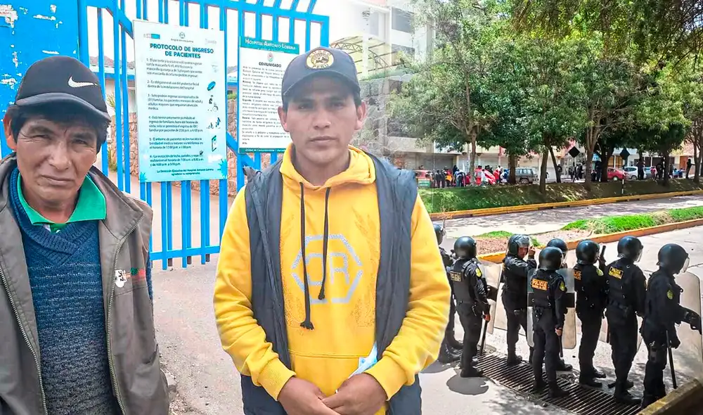 Padre y hermano de Rosalino Flores, quien se encuentra hospitalizado. Foto: composición Gerson Cardoso LR