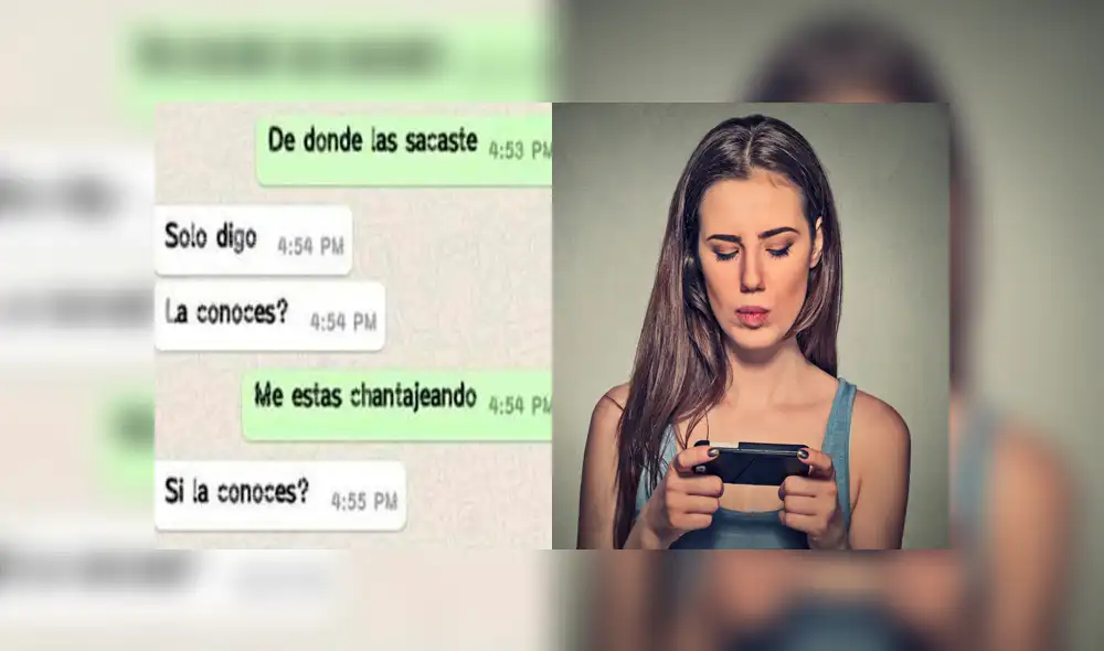 En WhatsApp era acosada con sus fotos íntimas y ella responde así