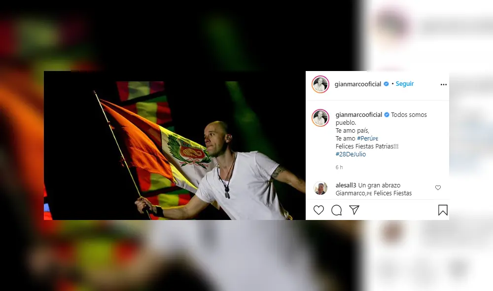 Fiestas Patrias famosos saludan a Perú con emotivos mensajes en redes