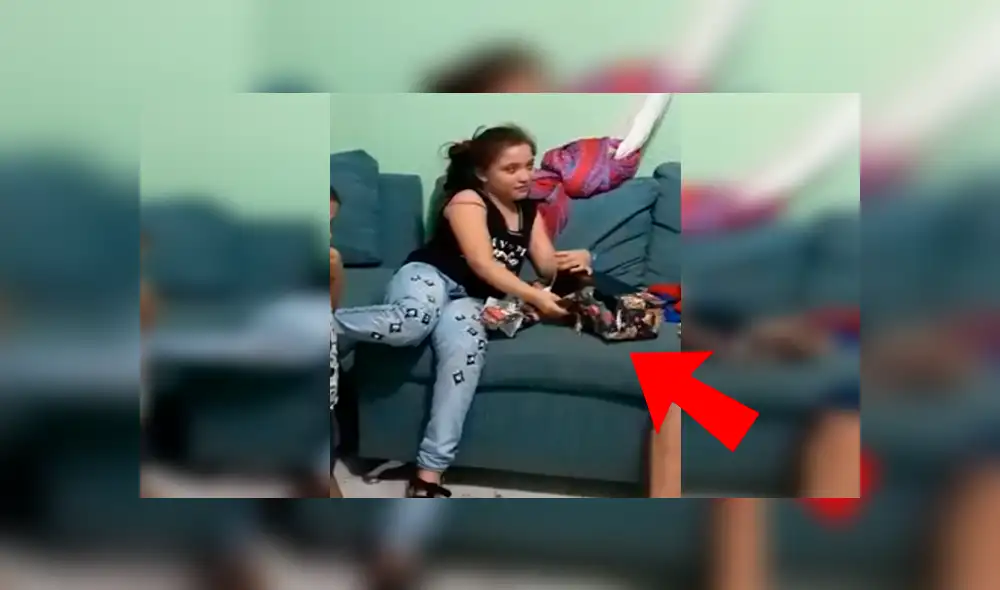 Facebook viral: niña se alegra por el regalo que le da su familia, lo abre y llora de decepción [VIDEO]