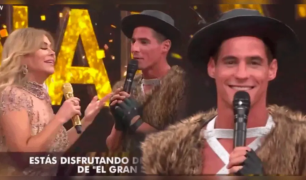 Gisela Valcárcel y Facundo González tuvieron un tierno momento en "El gran show". Foto: composición LR/América TV Gisela Valcárcel y Facundo González tuvieron un tierno momento en "El gran show". Foto: composición LR/América TV