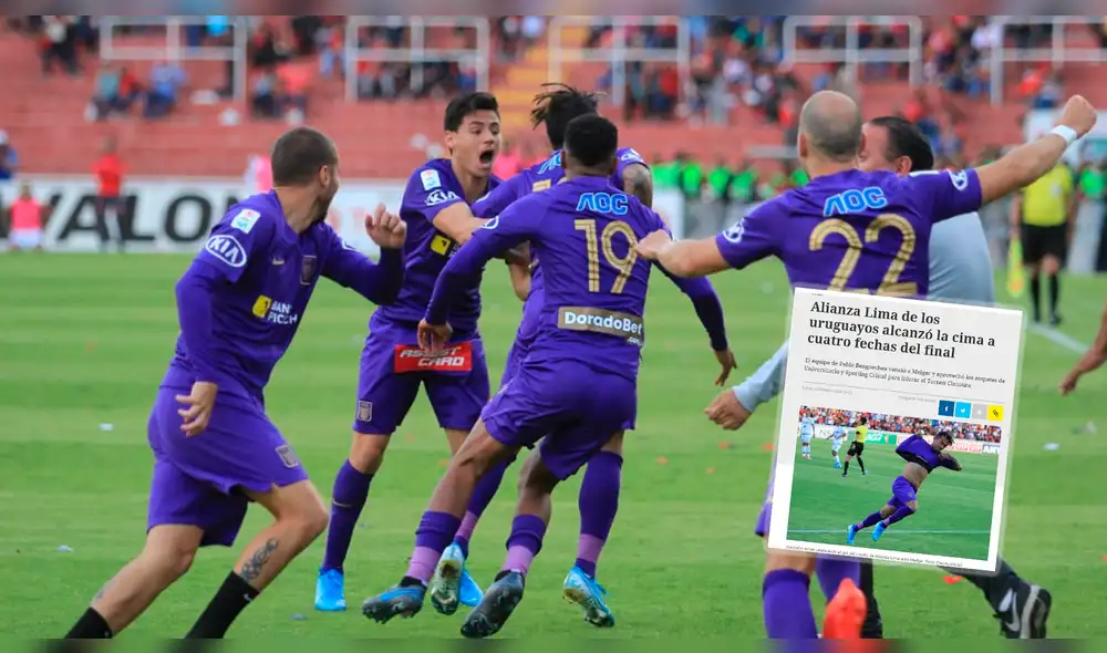 Alianza Lima: prensa uruguaya resalta el triunfo y liderato en el Torneo Clausura.