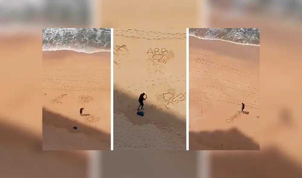 Facebook viral: captan a joven infiel cuando enviaba mensajes de amor a sus parejas en la playa [VIDEO] 