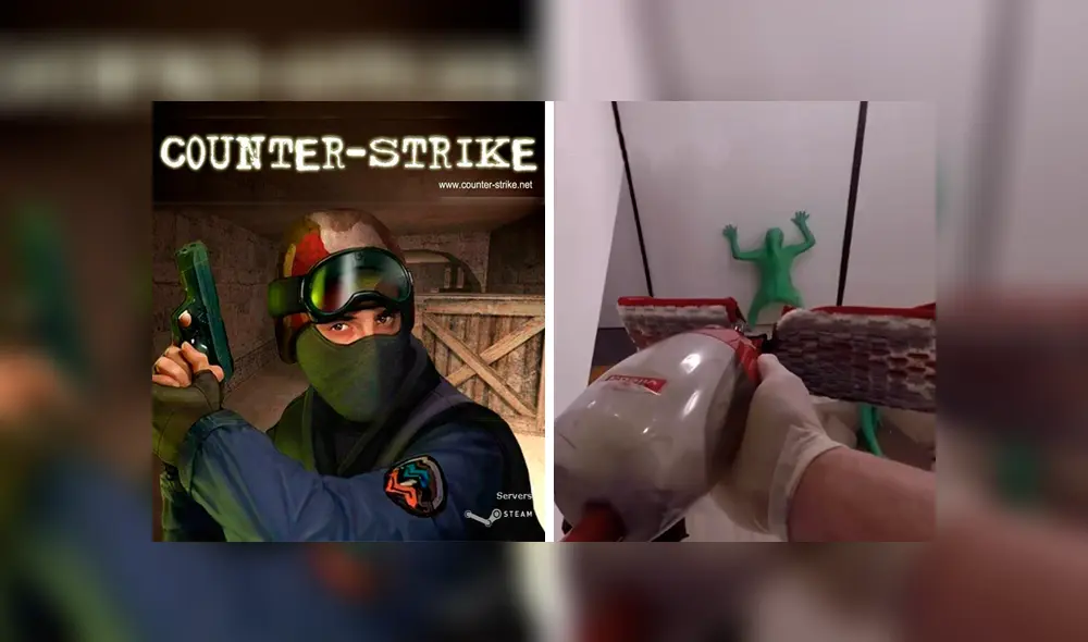 Una gran idea. Joven combate al coronavirus con métodos aprendidos en Counter Strike en divertido video.