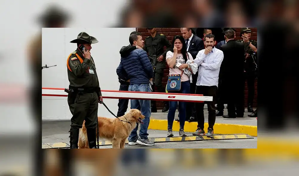 Las primeras imágenes del atentado con coche bomba en escuela policial de Bogotá [FOTOS]