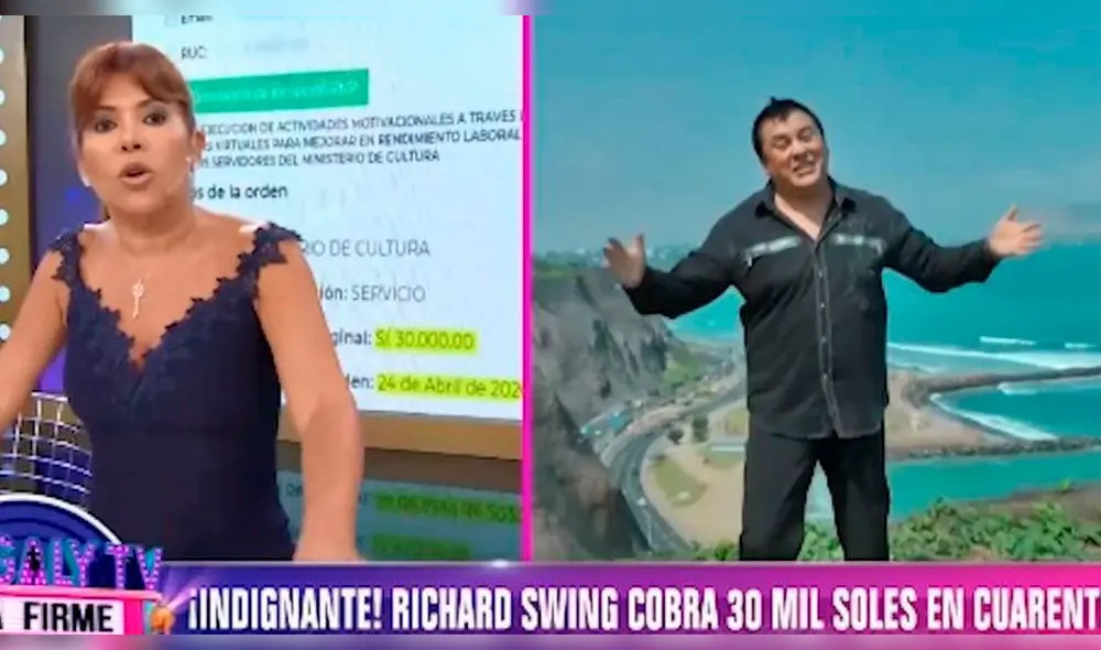 Tras el informe de Magaly Medina sobre el pago de 30 mil soles del Ministerio de Cultura a Richard Swing, muchos usuarios en las redes quedaron indignados. Tras el informe de Magaly Medina sobre el pago de 30 mil soles del Ministerio de Cultura a Richard Swing, muchos usuarios en las redes quedaron indignados.