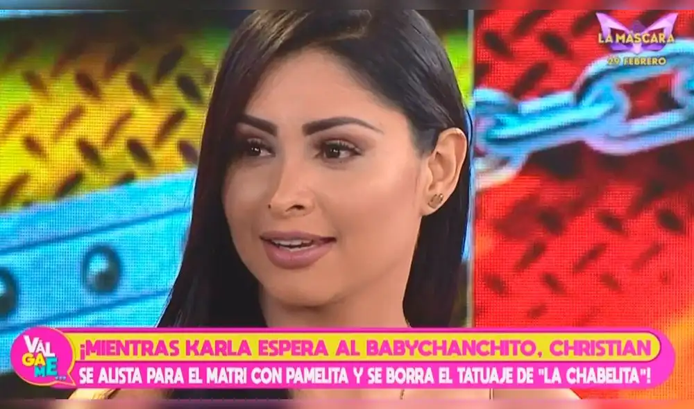 Pamela Franco está con Christian Domínguez tan solo por un par de meses. Foto: Captura