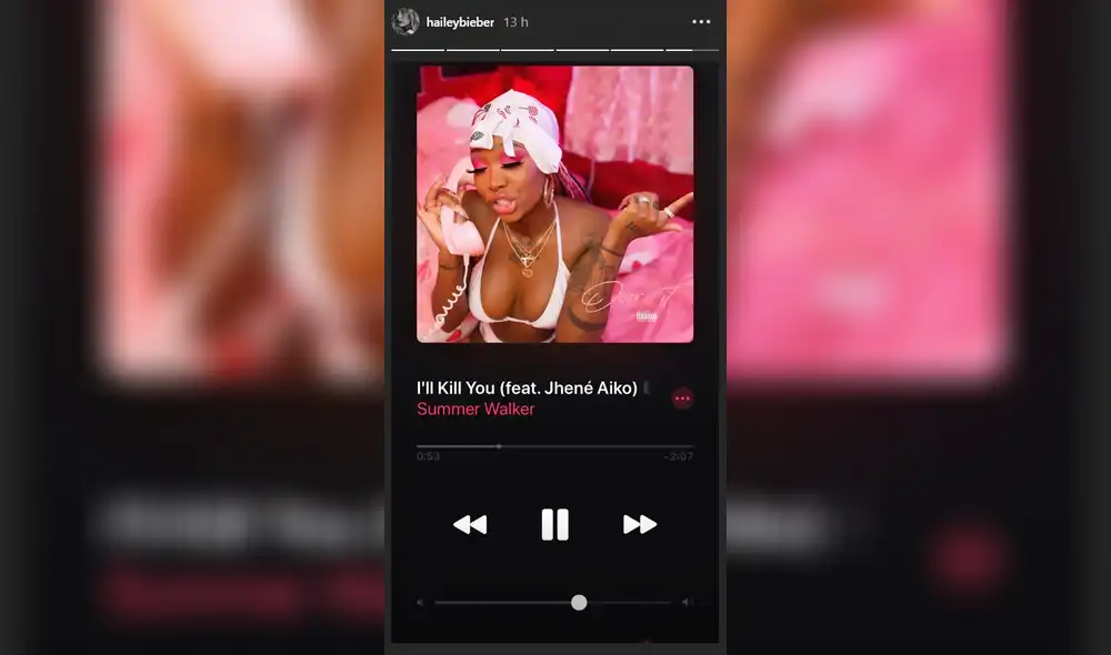 Hailey Baldwin publica imagen en alusión a canción de Selena Gomez [FOTOS]