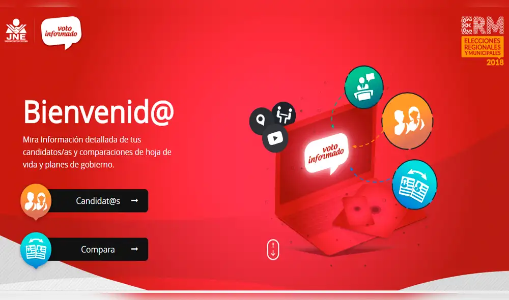 JNE lanza plataforma “voto informado” que permite comparar planes de gobierno