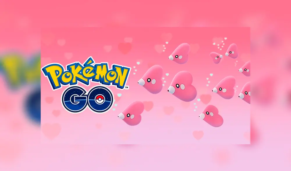 El evento de San Valentín será por tiempo limitado, pues durará 4 días activado en Pokémon GO.
