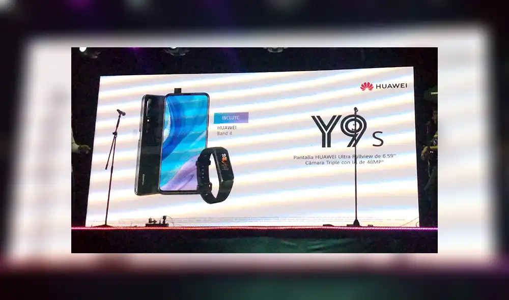 Por la compra de un Huawei Y9s, vendrá un Huawei Band 4 de regalo.