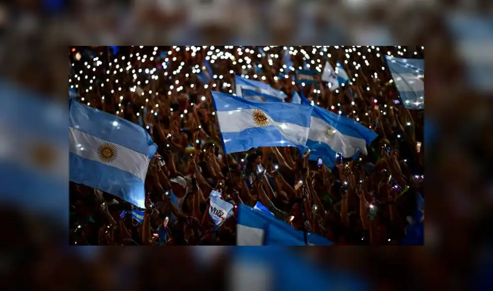 Cierre de campaña de Mauricio Macri. Foto: AFP. Cierre de campaña de Mauricio Macri. Foto: AFP.