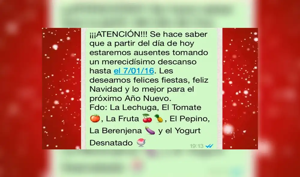 Desliza para ver algunos saludos navideños que puedes enviar por WhatsApp. Foto: Captura.