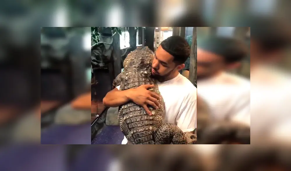 En YouTube, un joven no tuvo temor en cargar un enorme cocodrilo y para su buena suerte no sufrió un ataque.