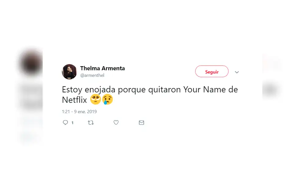 Netflix: Your Name sale del servicio y fans comparten su molestia en redes