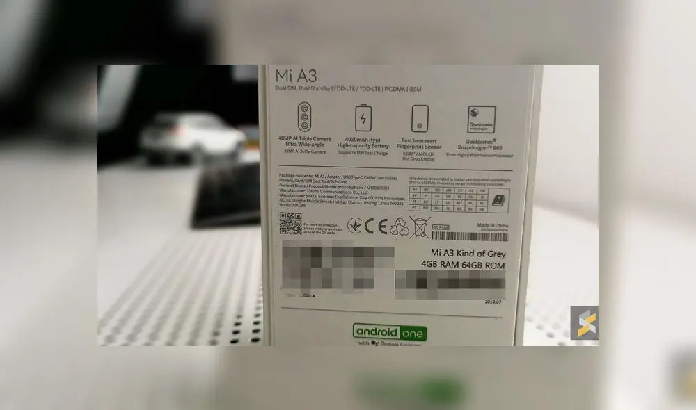 Será una versión del Xiaomi CC9e con Android One.