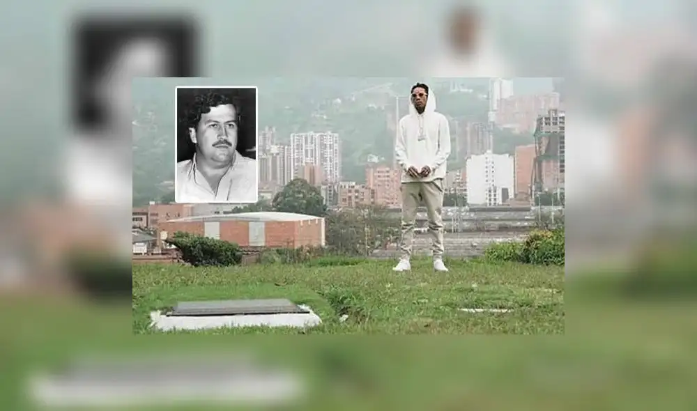 Wiz Khalifa es criticado en Colombia por llevar flores a la tumba de Pablo Escobar [FOTO]
