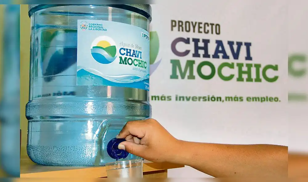 Chavimochic produce su propia agua de mesa ozonizada