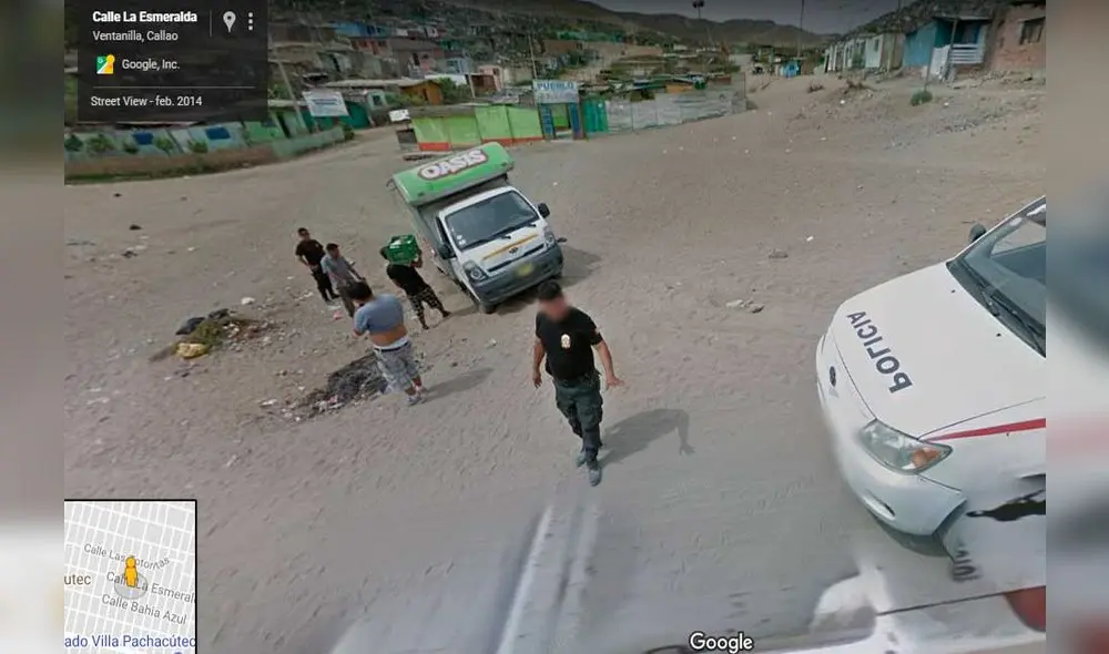 Google Maps: halla divertida escena, tras seguir curioso auto hasta Ventanilla [FOTOS]