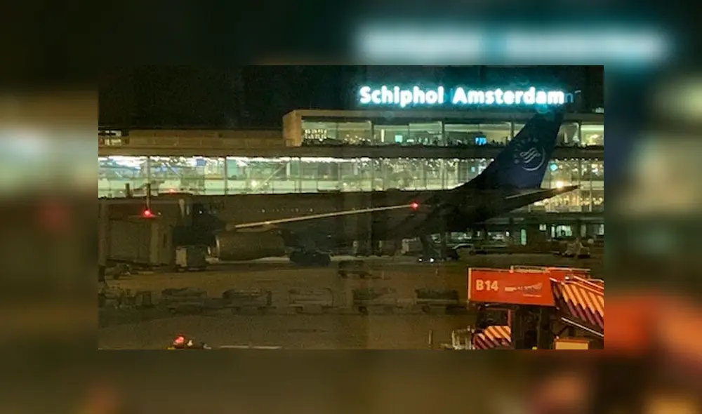 Alarma de secuestro en avión del aeropuerto de Ámsterdam. Foto: Difusión Alarma de secuestro en avión del aeropuerto de Ámsterdam. Foto: Difusión
