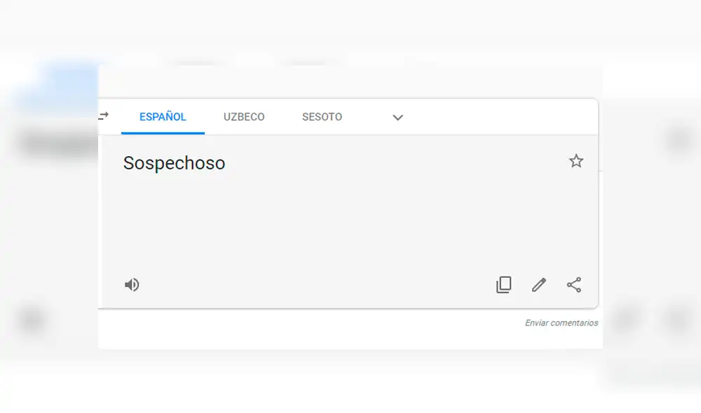 Vía Google Translate: particular resultado tras escribir 'Susan Ochoa' en el traductor [FOTOS]