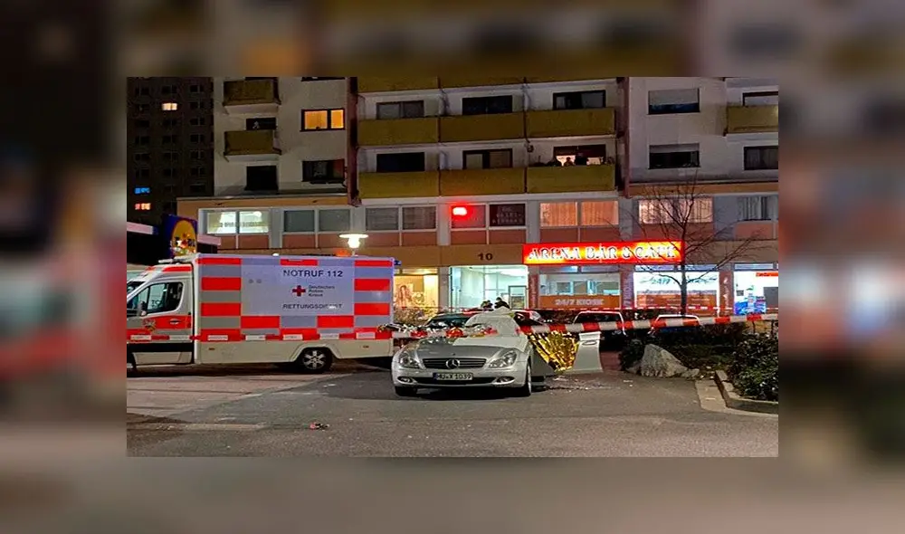 Los efectivos acudieron rápidamente al barrio de Hanau. Foto: EFE
