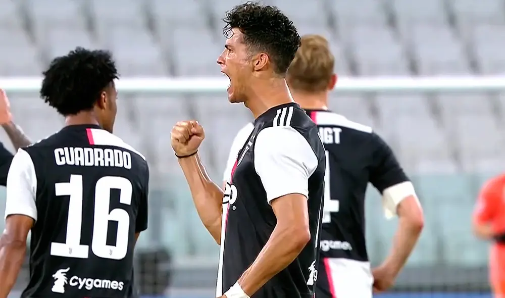 Gol de Cristiano Ronaldo en la Juventus vs. Sampdoria. Captura ESPN