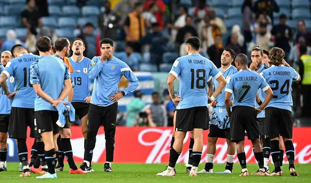 Uruguay fue eliminado en fase de grupos del Mundial Qatar 2022. Foto: AFP Uruguay fue eliminado en fase de grupos del Mundial Qatar 2022. Foto: AFP