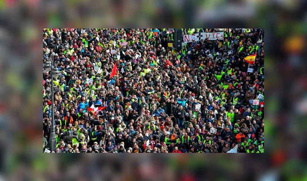 Jubilados protestan en calles de Madrid y Barcelona por pensiones dignas [VIDEO]
