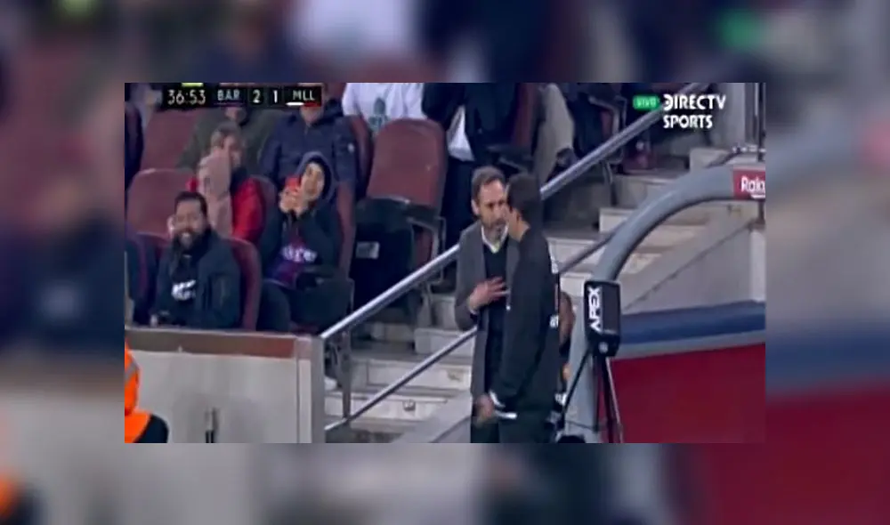 Lionel Messi y Vicente Moreno Lionel Messi y Vicente Moreno