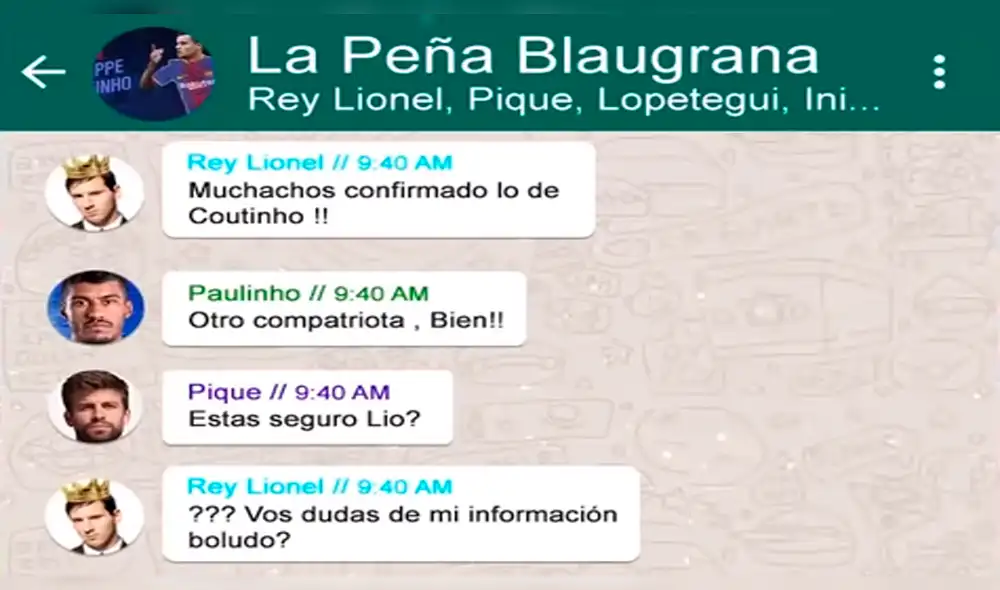 Parodia de Whatsapp: esto escribirían los jugadores del Barcelona [VIDEO]