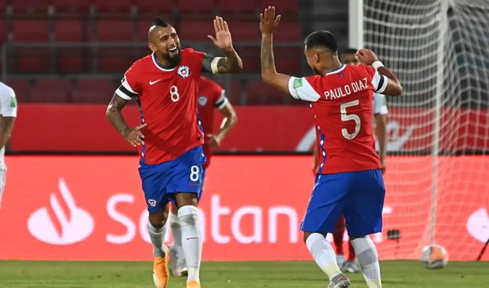 Arturo Vidal marcó un doblete en el primer tiempo. Foto EFE Arturo Vidal marcó un doblete en el primer tiempo. Foto EFE