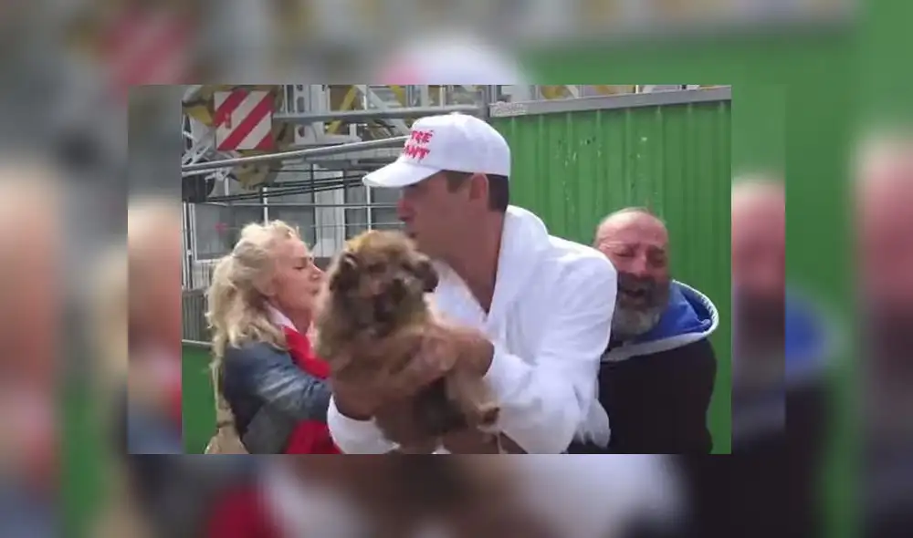 Los animalistas alegan que el cachorro parecía drogado y en malas condiciones. Foto: Captura.