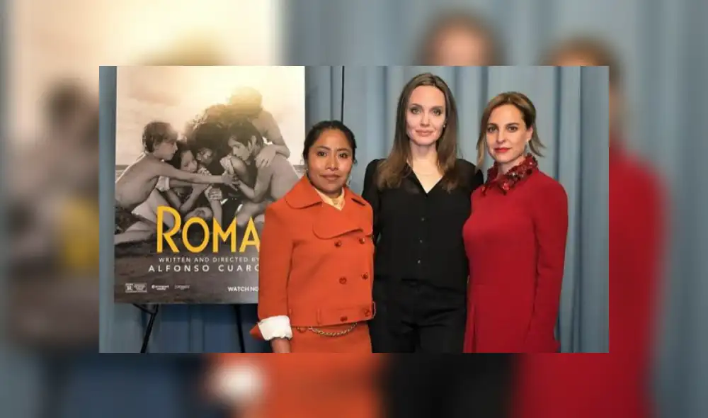 Golden Globes 2019: Angelina Jolie y Yalitza Aparicio se reunieron en proyección especial de "Roma"