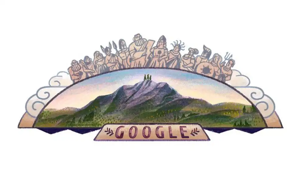 Google rinde homenaje al Monte Olimpo, que celebra los 105 años de la primera ascención