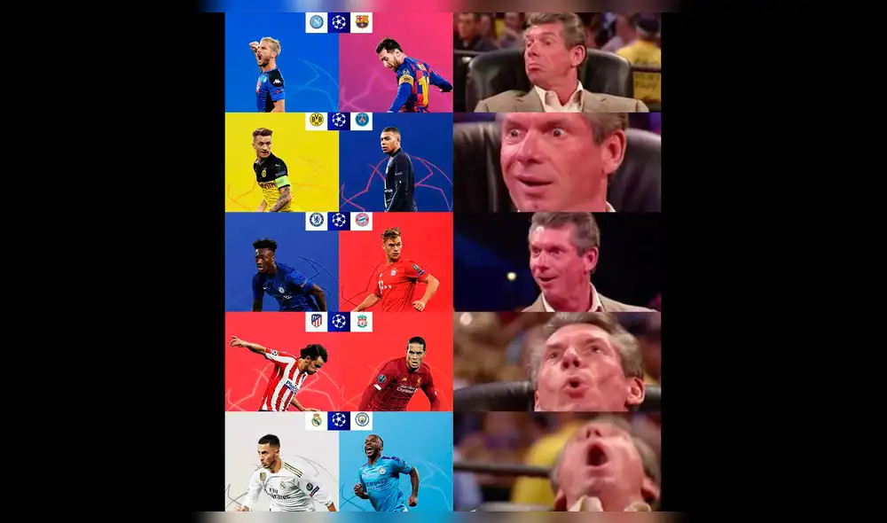 Memes del Sorteo de la Champions League 2019-2020. Foto: Facebook. Memes del Sorteo de la Champions League 2019-2020. Foto: Facebook.