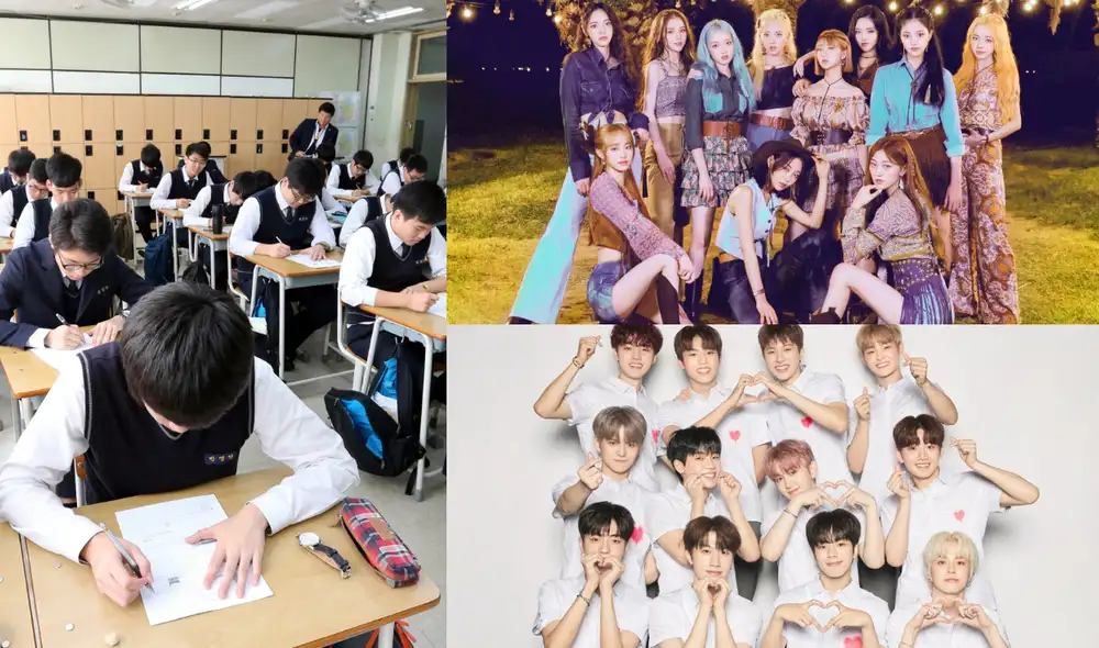 Idols del K-pop realizaron la prueba Suneung 2021. Foto: composición La República / EFE / BlockBerry / YG Idols del K-pop realizaron la prueba Suneung 2021. Foto: composición La República / EFE / BlockBerry / YG