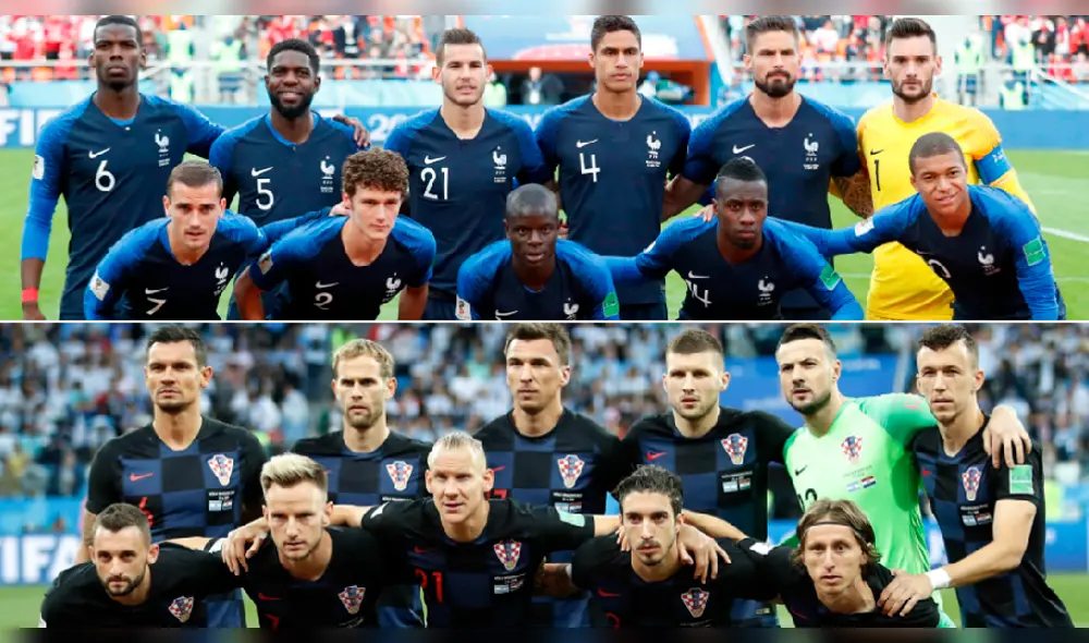 Francia vs Croacia: alineaciones confirmadas de la final de Rusia 2018 Francia vs Croacia: alineaciones confirmadas de la final de Rusia 2018